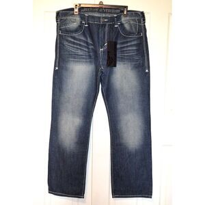 Nwt's Archaic‎ Premium Relaxed Double Fleur Men's Jeans Size 38 Inseam 33"